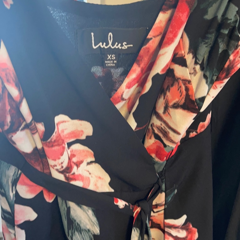 Lulus Floral Wrap Dress